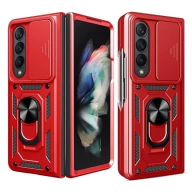 Jazz 3i1 kuori Samsung Galaxy Z Fold 5 - Punainen