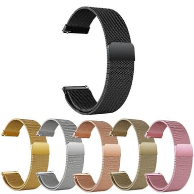 SKALO Milanese Loop to Amazfit Bip 5 - Musta