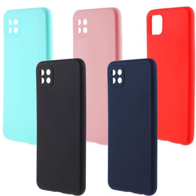 SKALO Samsung A22 5G Ultraohut TPU-kuori - Punainen