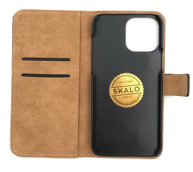 SKALO iPhone 13 Pro Max Lompakkokotelo Aitoa nahkaa - Vaaleanpunainen