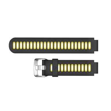 Silikoninen kelloranneke Garmin Forerunner235/220/230/620/630/735 työkaluilla Musta + keltainen