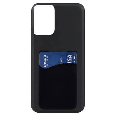 Silikonikuori korttitelineellä Motorola Moto G04 - Musta