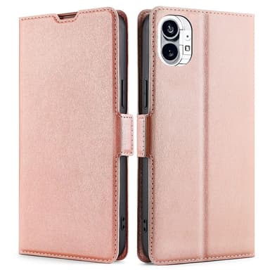 SKALO Nothing Phone (1) Ultrathin Premium Wallet Case - Ruusukulta