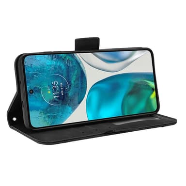 SKALO Motorola Moto G52 6-lokeroa Lompakkokotelo - Musta