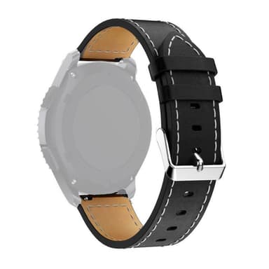 SKALO Ranneke nahkaa Amazfit Bip/Bip U/Bip U Pro/Bip S - Musta
