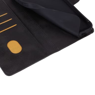 SKALO Motorola Moto G55 5G Premium Wallet Lompakkokotelo - Musta