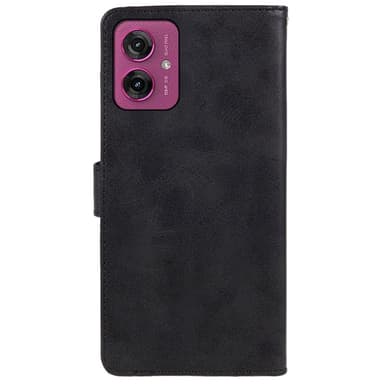 SKALO Motorola Moto G55 5G Premium Wallet Lompakkokotelo - Musta