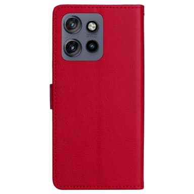 SKALO Motorola Edge 50 Neo 5G PU-nahkainen Lompakkokotelo - Punainen