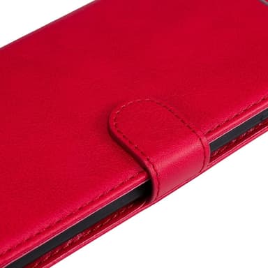 SKALO Motorola Edge 50 Neo 5G PU-nahkainen Lompakkokotelo - Punainen