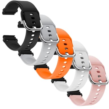 SKALO Garmin Fenix 8 Amoled 43mm Silikoniranneke Muotoiltu - Valkoinen
