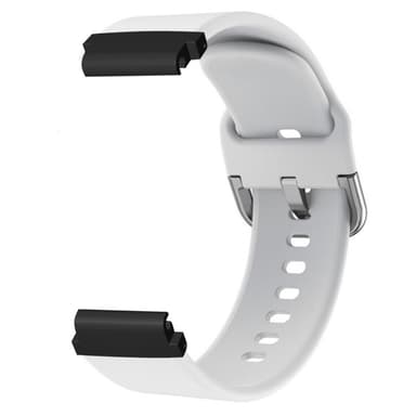 SKALO Garmin Fenix 8 Amoled 43mm Silikoniranneke Muotoiltu - Valkoinen