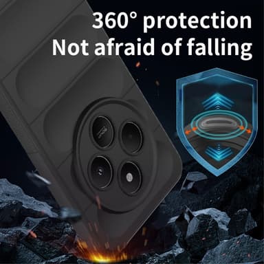 SKALO Xiaomi Redmi 14C Rugged Bumpers TPU-suojakuori - Tummansininen