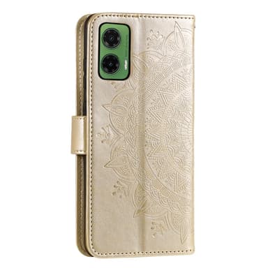SKALO Motorola Moto G35 5G Mandala lompakkokotelo - Kulta