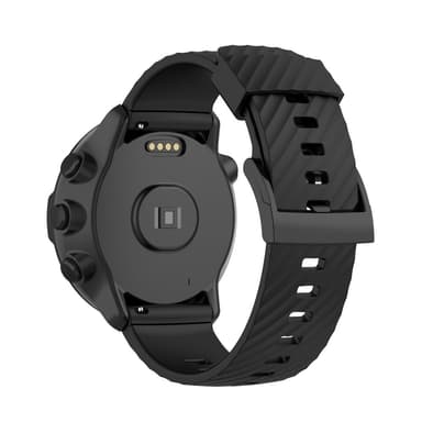 SKALO Silikoniranneke Mobvoi TicWatch Pro 5 - Musta