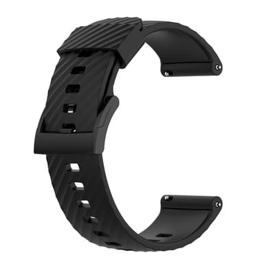 SKALO Silikoniranneke Mobvoi TicWatch Pro 5 - Musta