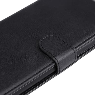 SKALO Motorola Edge 50 5G PU-nahkainen Lompakkokotelo - Musta