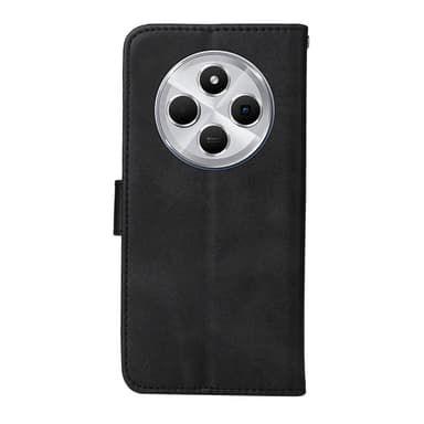 SKALO Xiaomi Redmi 14C PU-nahkainen Lompakkokotelo - Musta