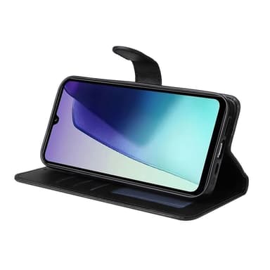 SKALO Xiaomi Redmi 14C PU-nahkainen Lompakkokotelo - Musta