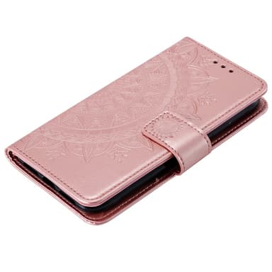 SKALO Xiaomi 14T Pro Mandala lompakkokotelo - Ruusukulta