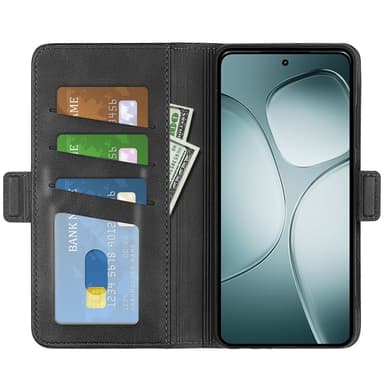 SKALO Xiaomi 14T Premium Wallet Lompakkokotelo - Musta