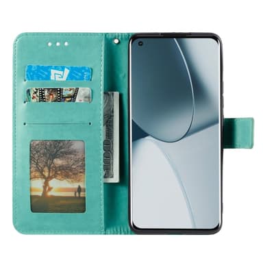 SKALO Xiaomi 14T Mandala lompakkokotelo - Turkoosi