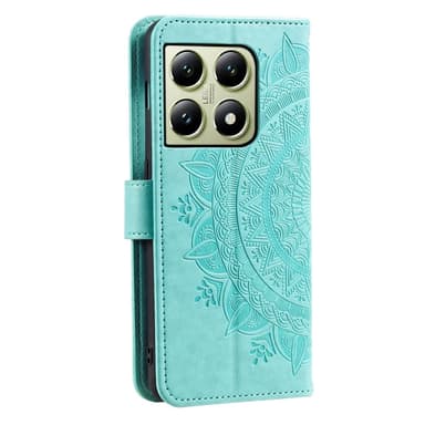 SKALO Xiaomi 14T Mandala lompakkokotelo - Turkoosi