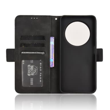 SKALO Xiaomi Redmi 14C 6-lokeroa Lompakkokotelo - Musta