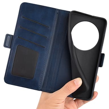 SKALO Xiaomi Redmi 14C Premium Wallet Lompakkokotelo - Sininen