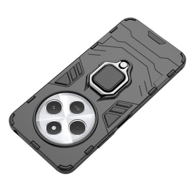 SKALO Xiaomi Redmi 14C Armor Hybridi metallirengas kuori - Musta