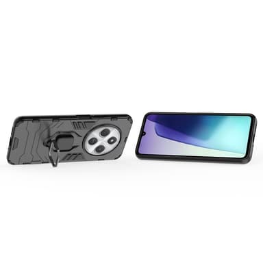 SKALO Xiaomi Redmi 14C Armor Hybridi metallirengas kuori - Musta