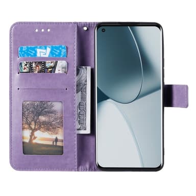 SKALO Xiaomi 14T Mandala lompakkokotelo - Violetti