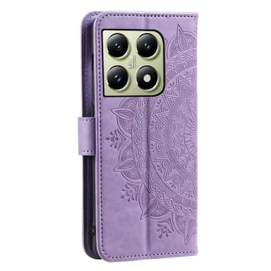 SKALO Xiaomi 14T Mandala lompakkokotelo - Violetti