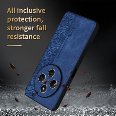 SKALO Xiaomi Redmi 14C AZNS PU-nahka suojakuori - Musta