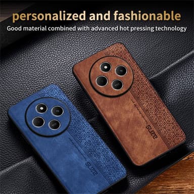 SKALO Xiaomi Redmi 14C AZNS PU-nahka suojakuori - Musta