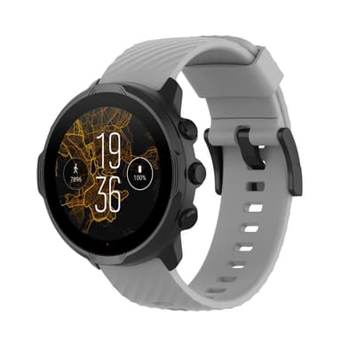 SKALO Silikoniranneke Mobvoi TicWatch Pro 5 - Harmaa