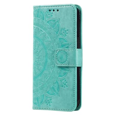 SKALO Xiaomi Redmi 14C Mandala lompakkokotelo - Turkoosi