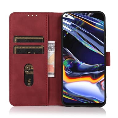 SKALO Xiaomi Redmi 14C KHAZNEH Lompakkokotelo PU-nahasta - Punainen