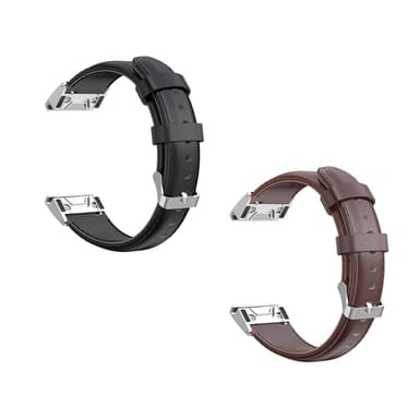 KALEBOL Nahkaranneke Garmin Fenix 8 47mm - Musta