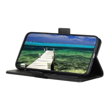 SKALO Samsung A23 5G Lompakkokotelo PU-nahkaa - Musta