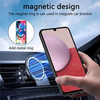 SKALO Samsung A14 4G/5G Motif Suojakuori magneettirenkaalla - #2