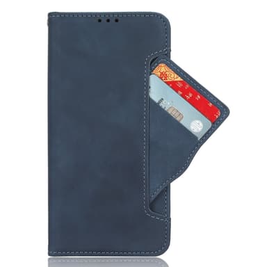 SKALO Samsung A54 5G 6-lokeroa Lompakkokotelo - Sininen