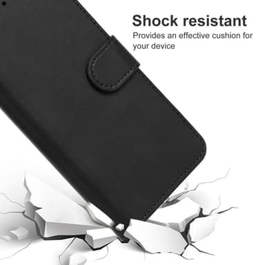 SKALO Motorola Edge 40 5G Premium Wallet Lompakkokotelo - Musta