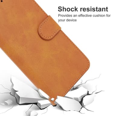 SKALO Motorola Edge 40 5G Premium Wallet Lompakkokotelo - Khaki
