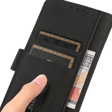 KHAZNEH OnePlus Nord 4 Case lompakkokotelolle Shell Phone Case - musta