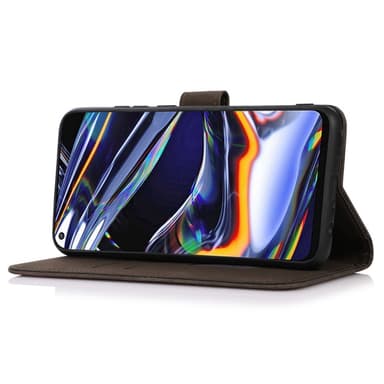 SKALO Samsung A16 KHAZNEH Lompakkokotelo PU-nahasta - Ruskea