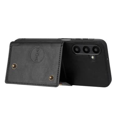 SKALO Samsung A16 PU-nahkainen Suojakuori Lompakkokotelo - Musta