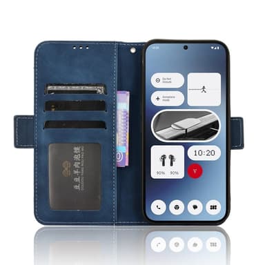 SKALO Nothing Phone (2a) Plus 6-lokeroa Lompakkokotelo - Sininen