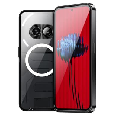 SKALO Nothing Phone (2a) Plus Magic Shield Metal Magnetic Ring - Musta