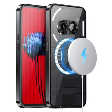 SKALO Nothing Phone (2a) Plus Magic Shield Metal Magnetic Ring - Musta