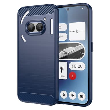 SKALO Nothing Phone (2a) Plus Armor Carbon Iskunkestävä TPU suojakuori - Sininen